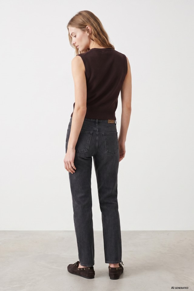Straight Fit Black Jeans Straight Fit Black Jeans