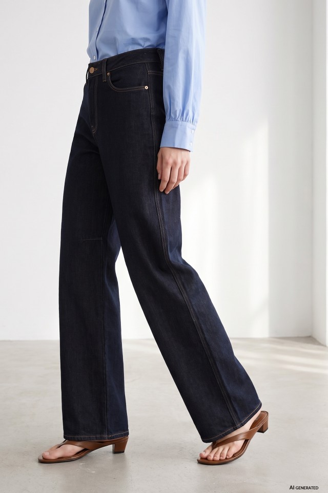 Wide Leg Dark Jeans Wide Leg Dark Jeans