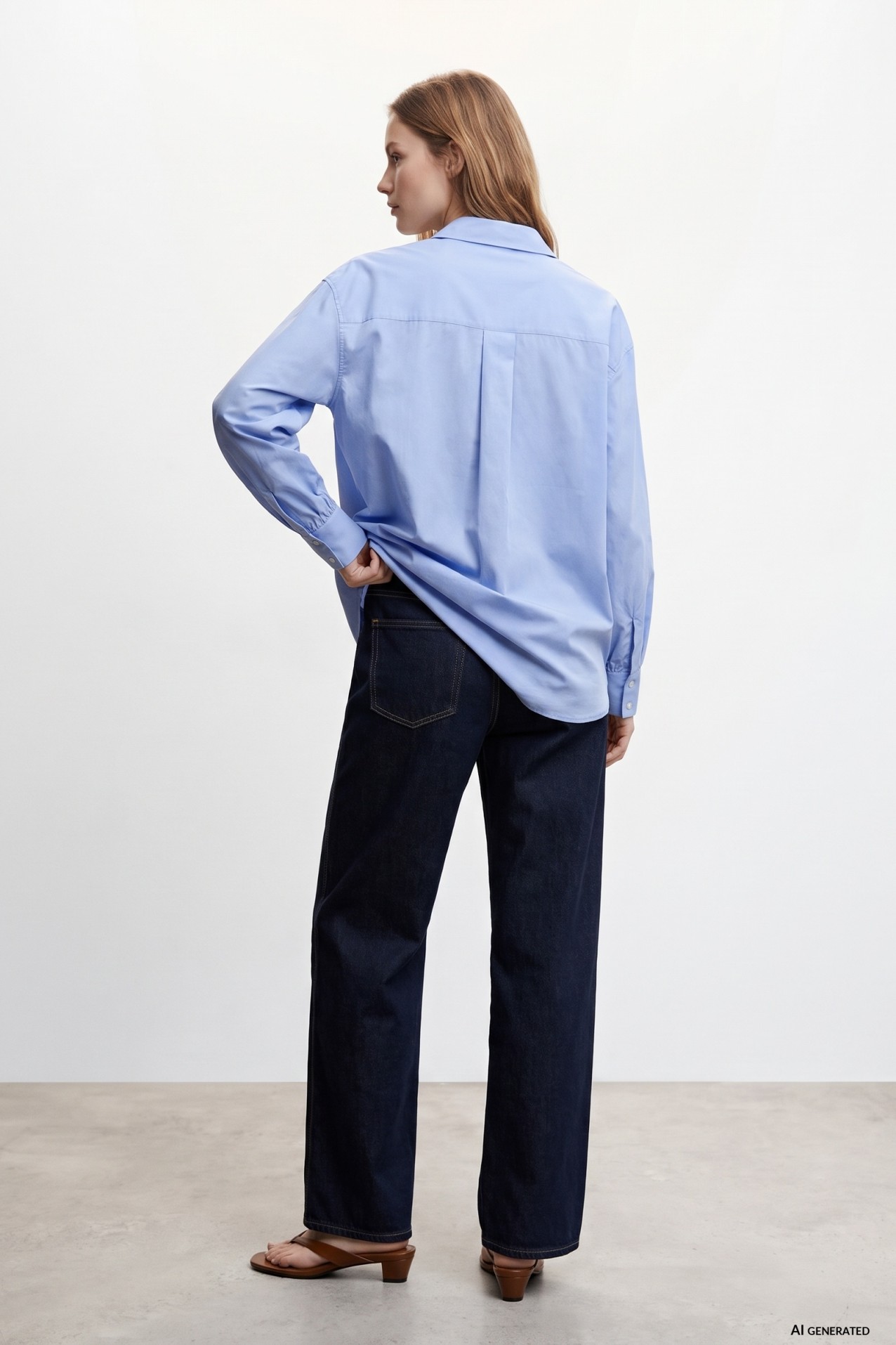 Wide Leg Dark Jeans