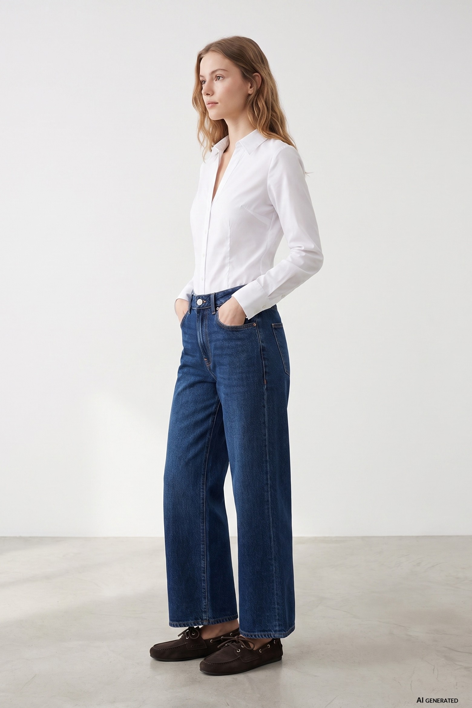 Wide Leg Culotte Jeans