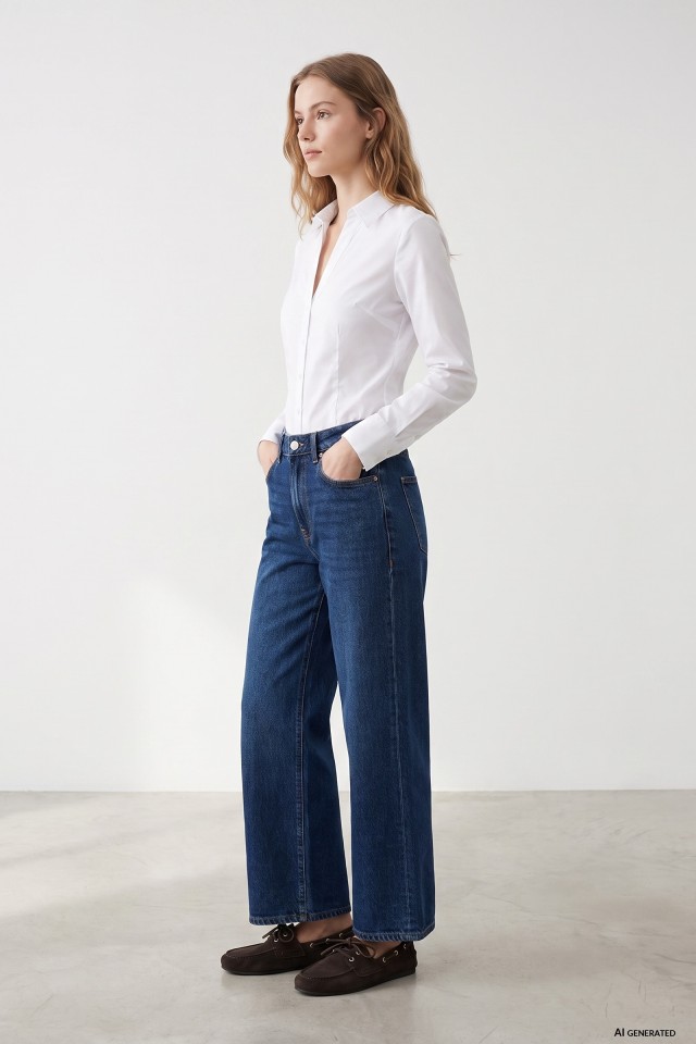 Wide Leg Culotte Jeans Wide Leg Culotte Jeans