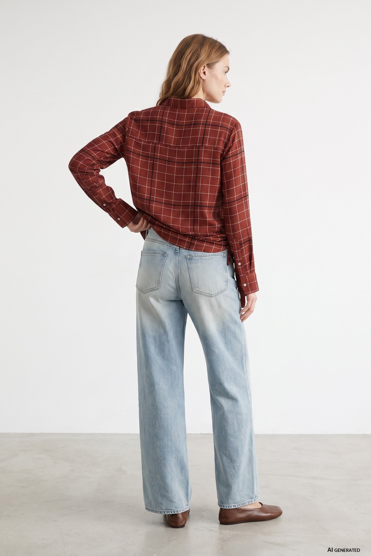 Wide Leg Denim Jeans