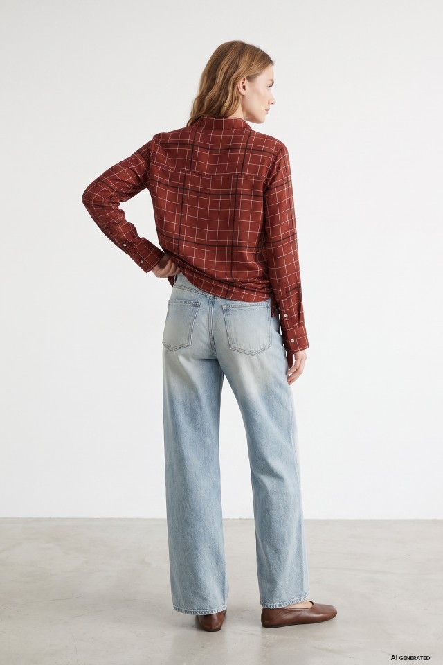 Wide Leg Denim Jeans Wide Leg Denim Jeans