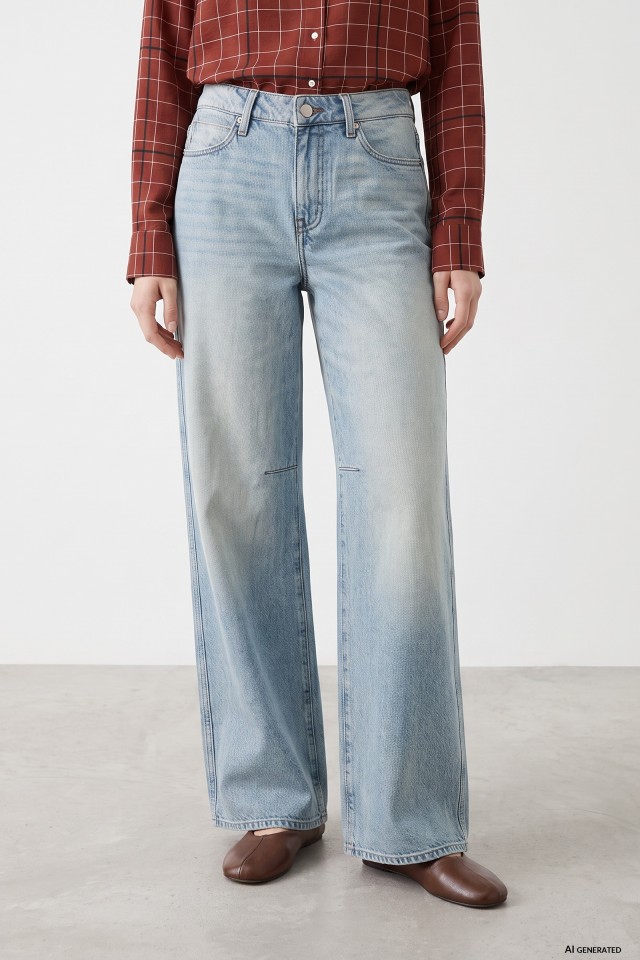Wide Leg Denim Jeans Wide Leg Denim Jeans