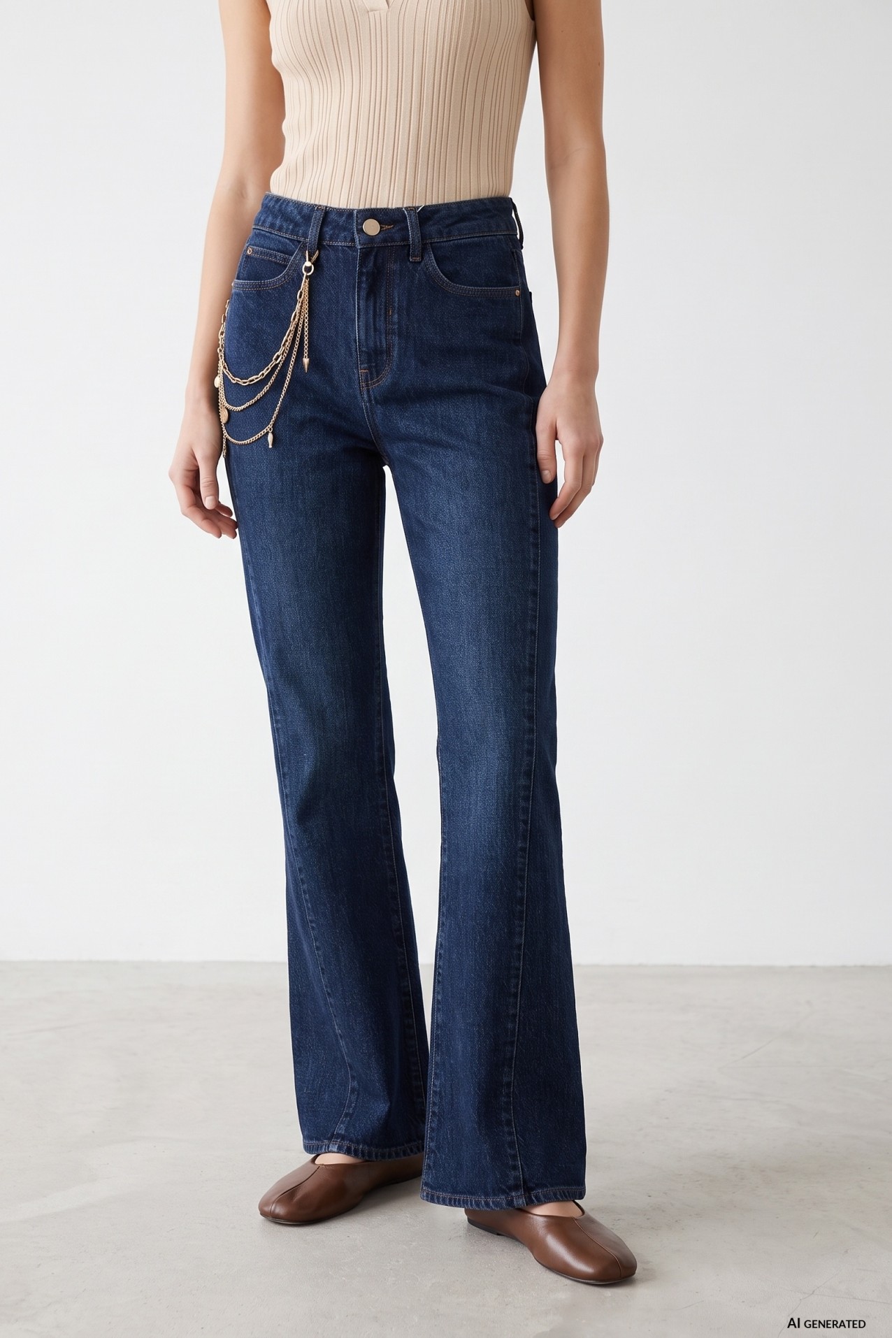 Dark Flare Jeans Vibe