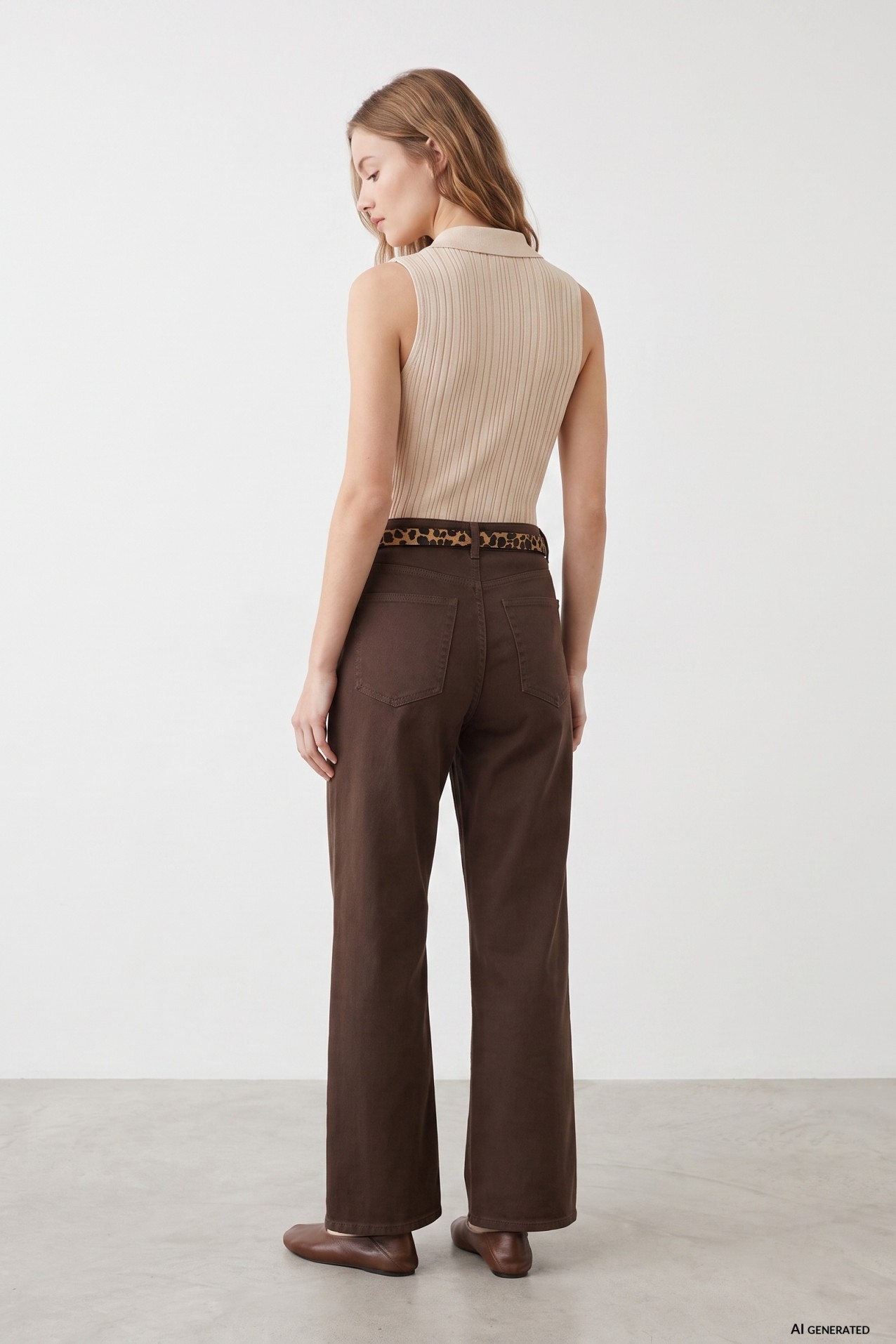 Brown Culotte Jeans