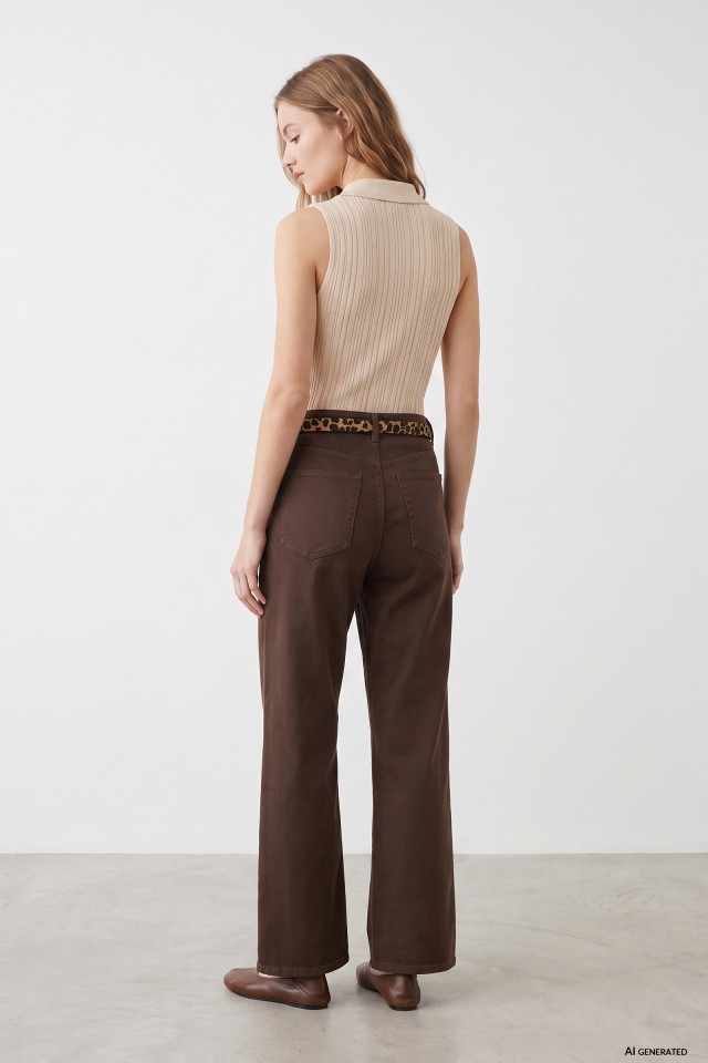 Brown Culotte Jeans Brown Culotte Jeans
