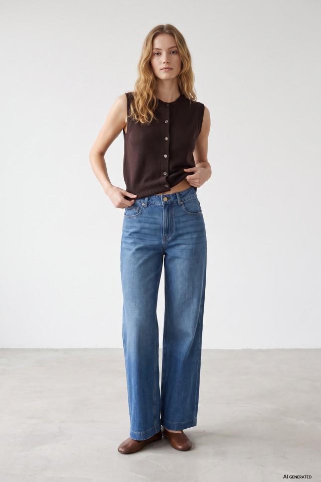 Wide Leg Palazzo Jeans Wide Leg Palazzo Jeans