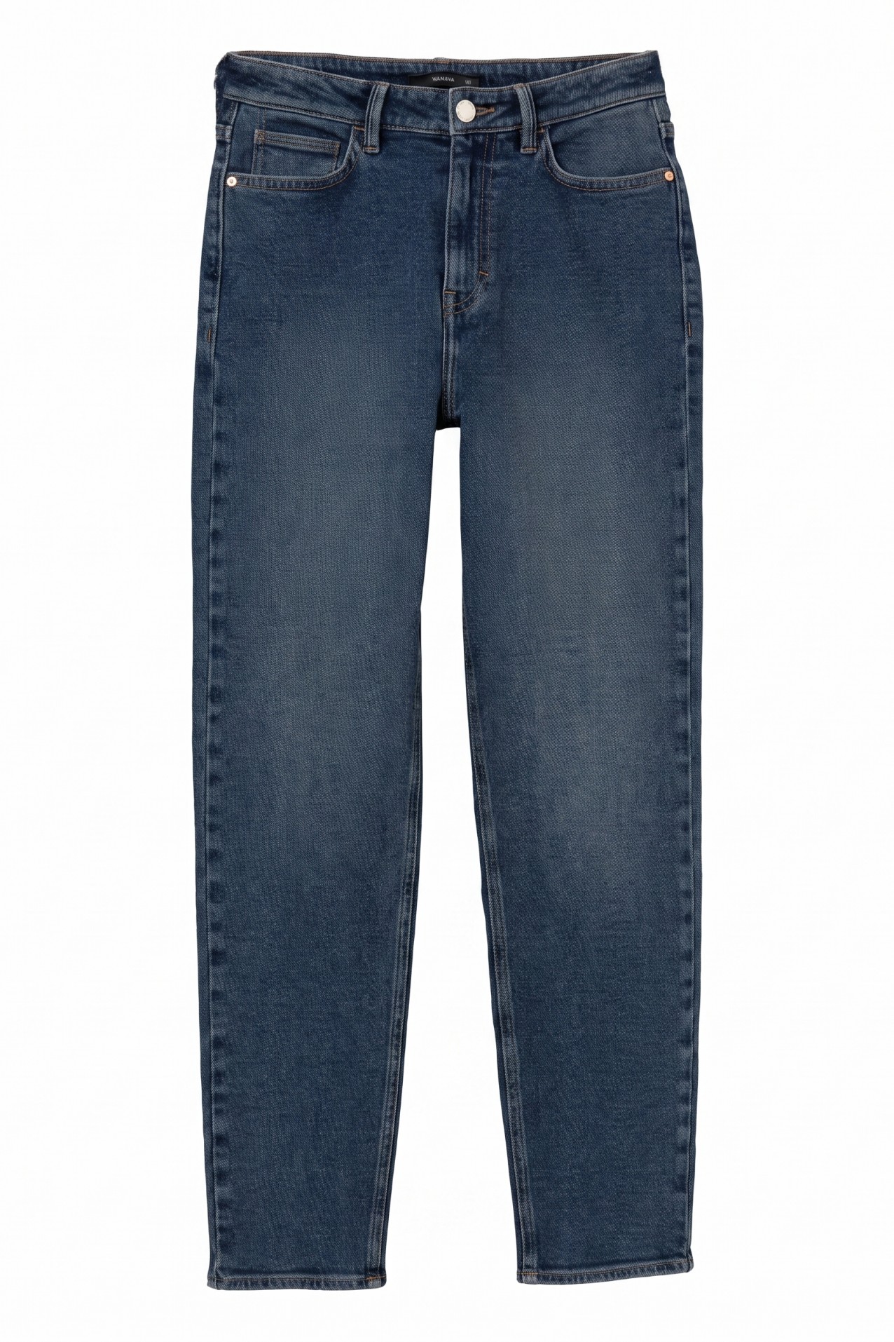 Mom Slim Blue Jeans