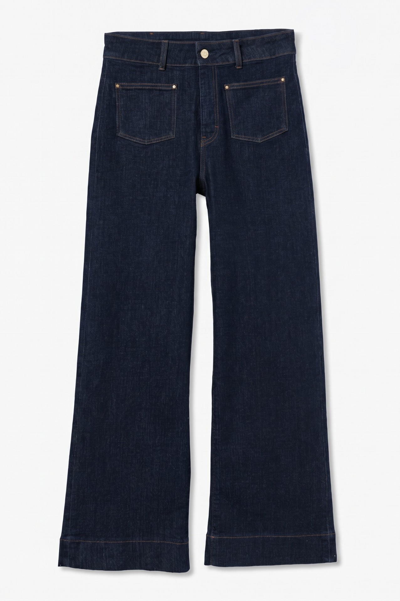 Dark Blue Wide Jeans