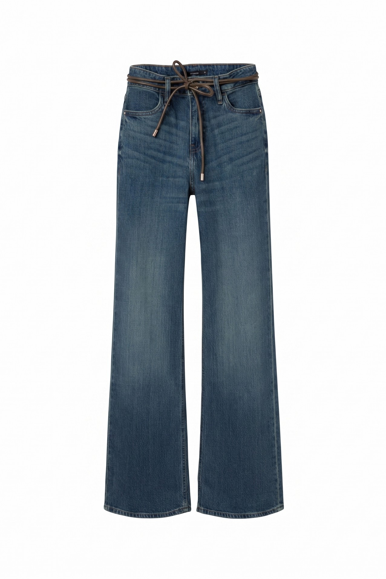 Wide Leg Jeans With Belt