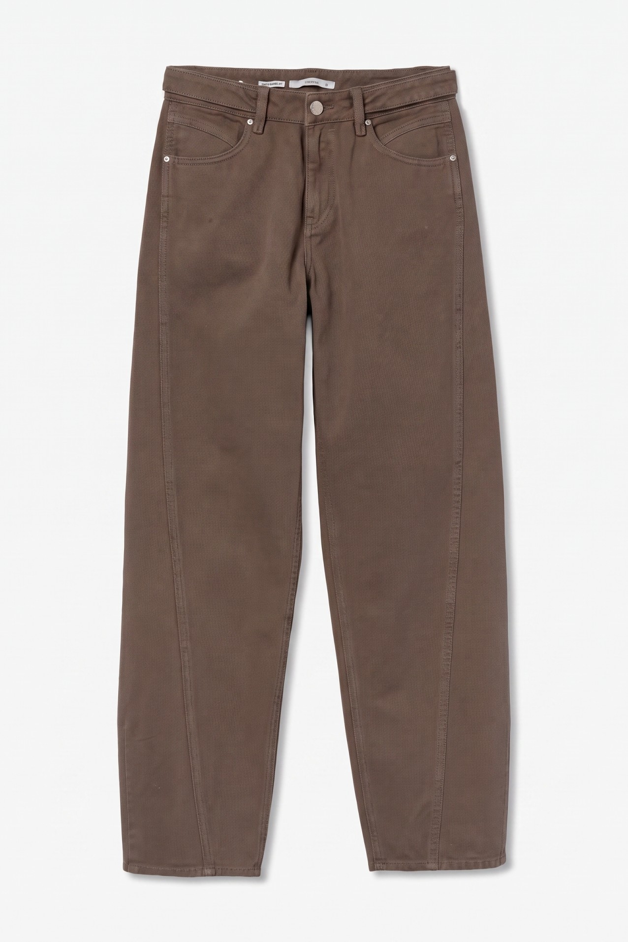 Barrel Cut Brown Jeans