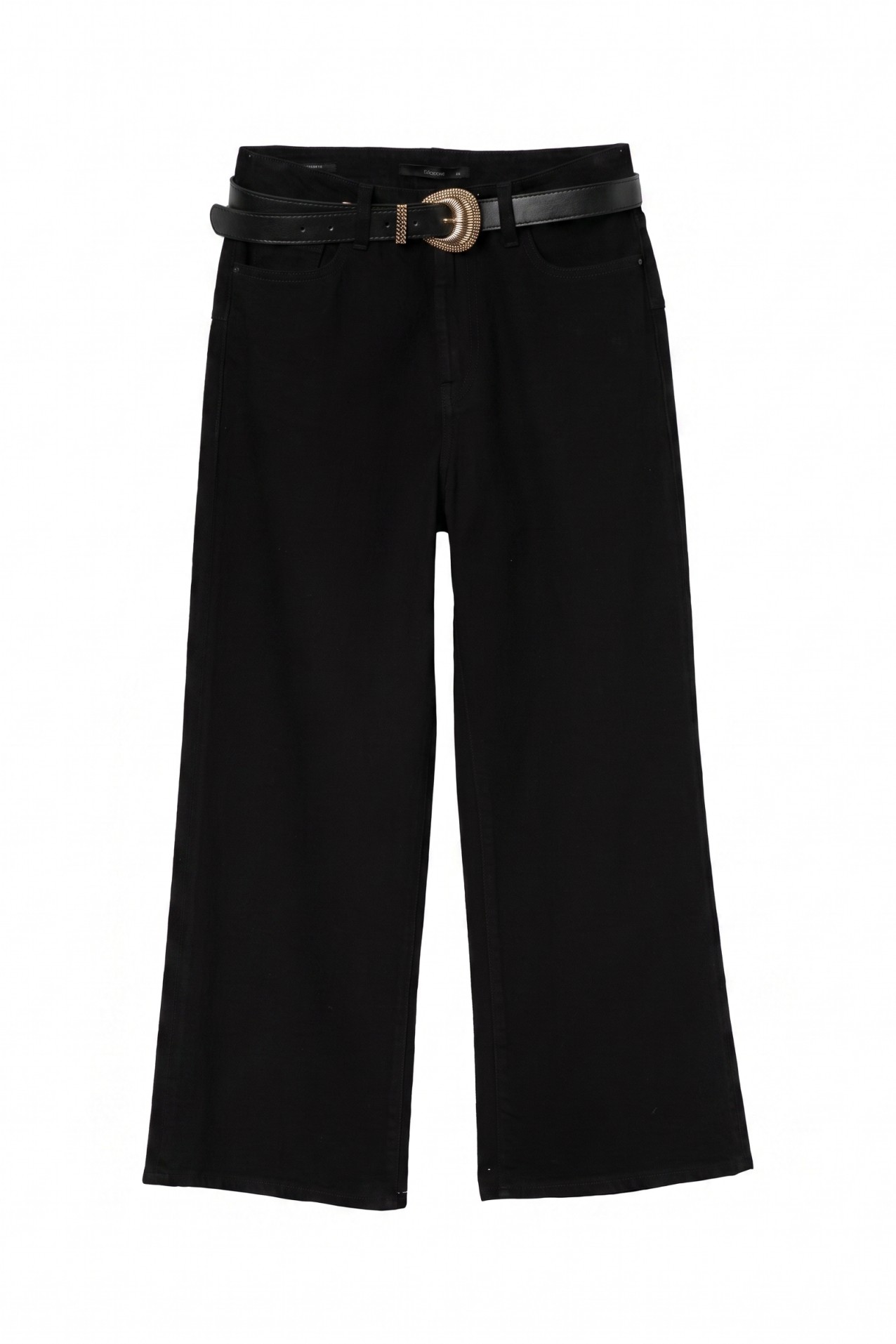 Culotte vaquero negro ancho