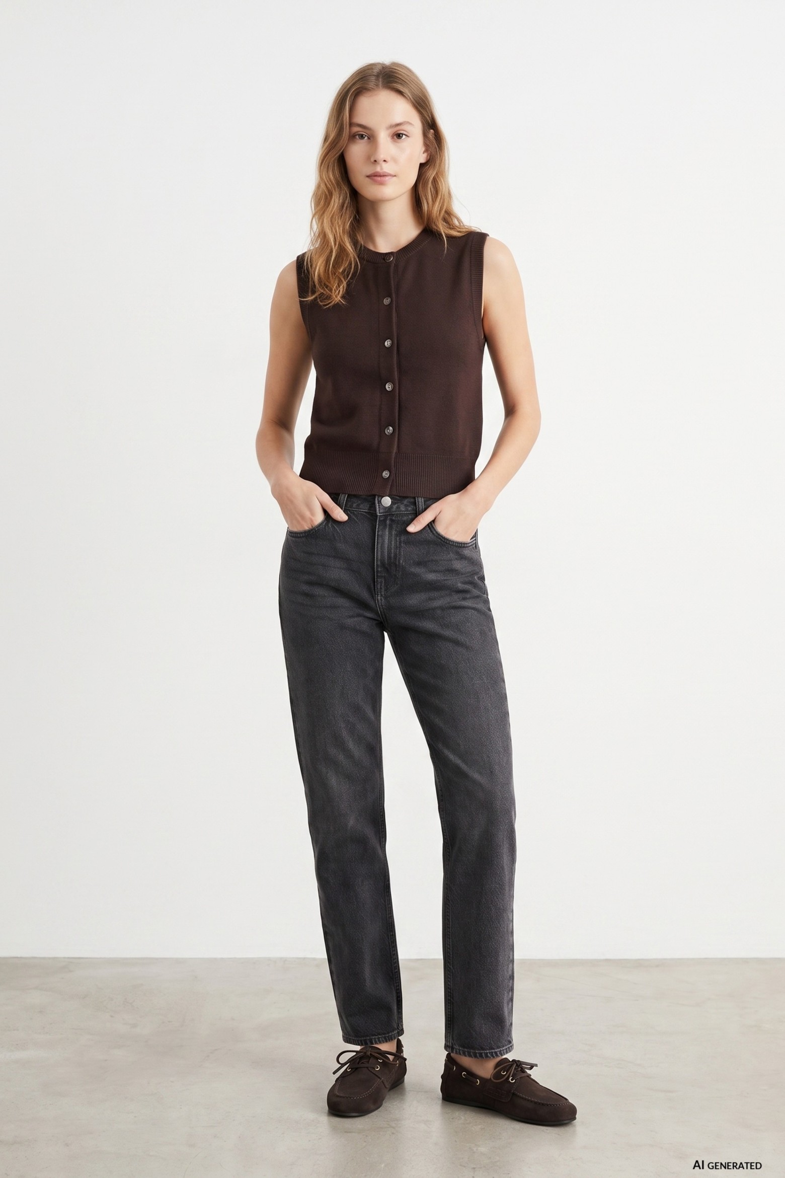 Straight Fit Black Jeans
