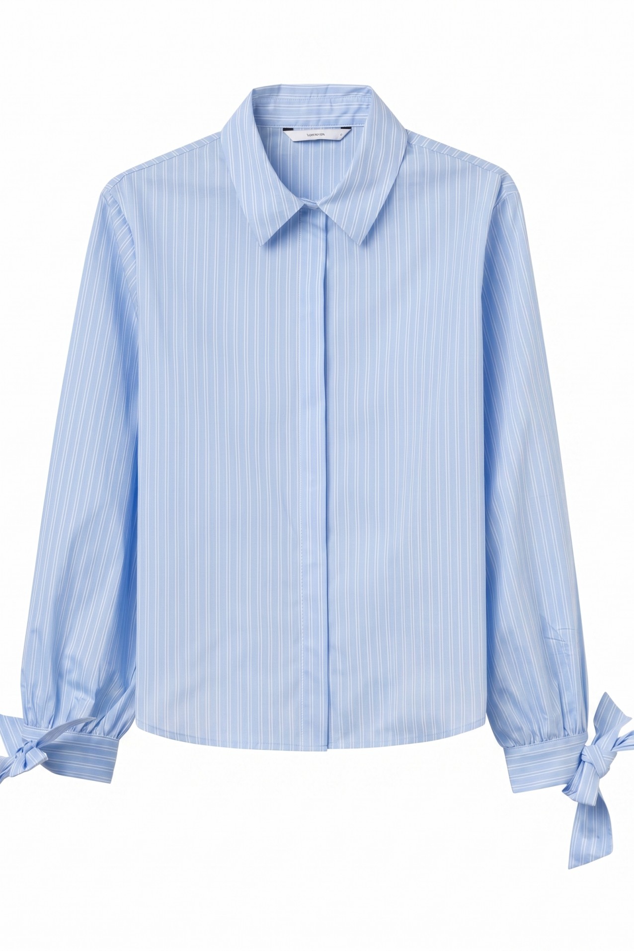 Blue striped regular shirt