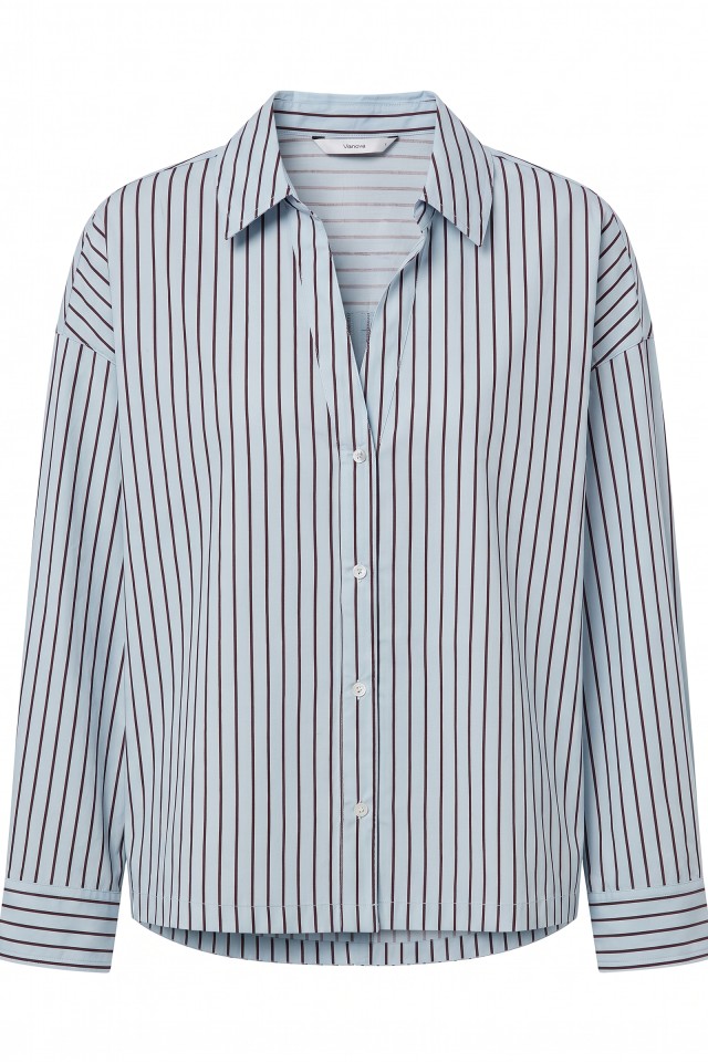 Relaxed Blue Striped Shirt Relaxed Blue Striped Shirt