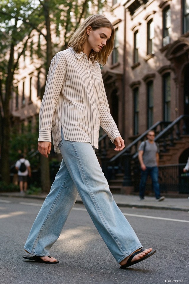 Wide Leg Denim Jeans Wide Leg Denim Jeans
