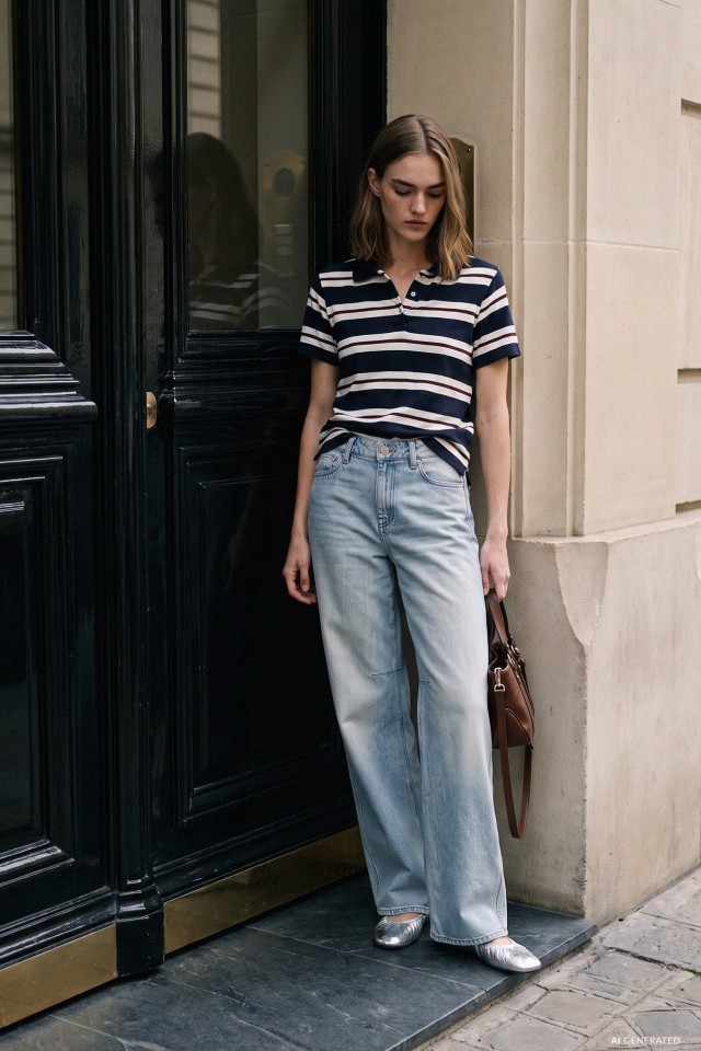 Wide Leg Denim Jeans Wide Leg Denim Jeans