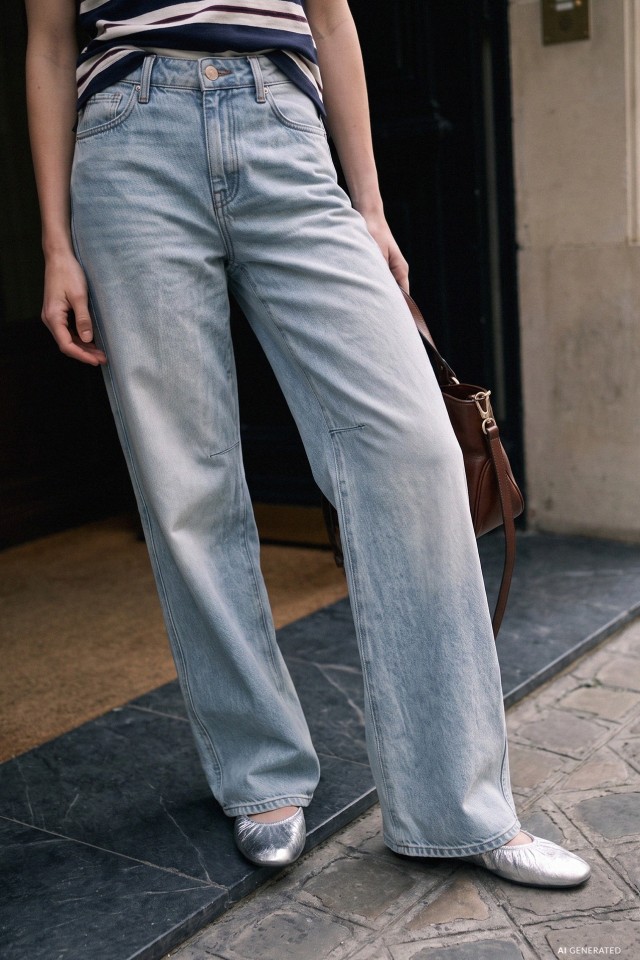 Wide Leg Denim Jeans Wide Leg Denim Jeans