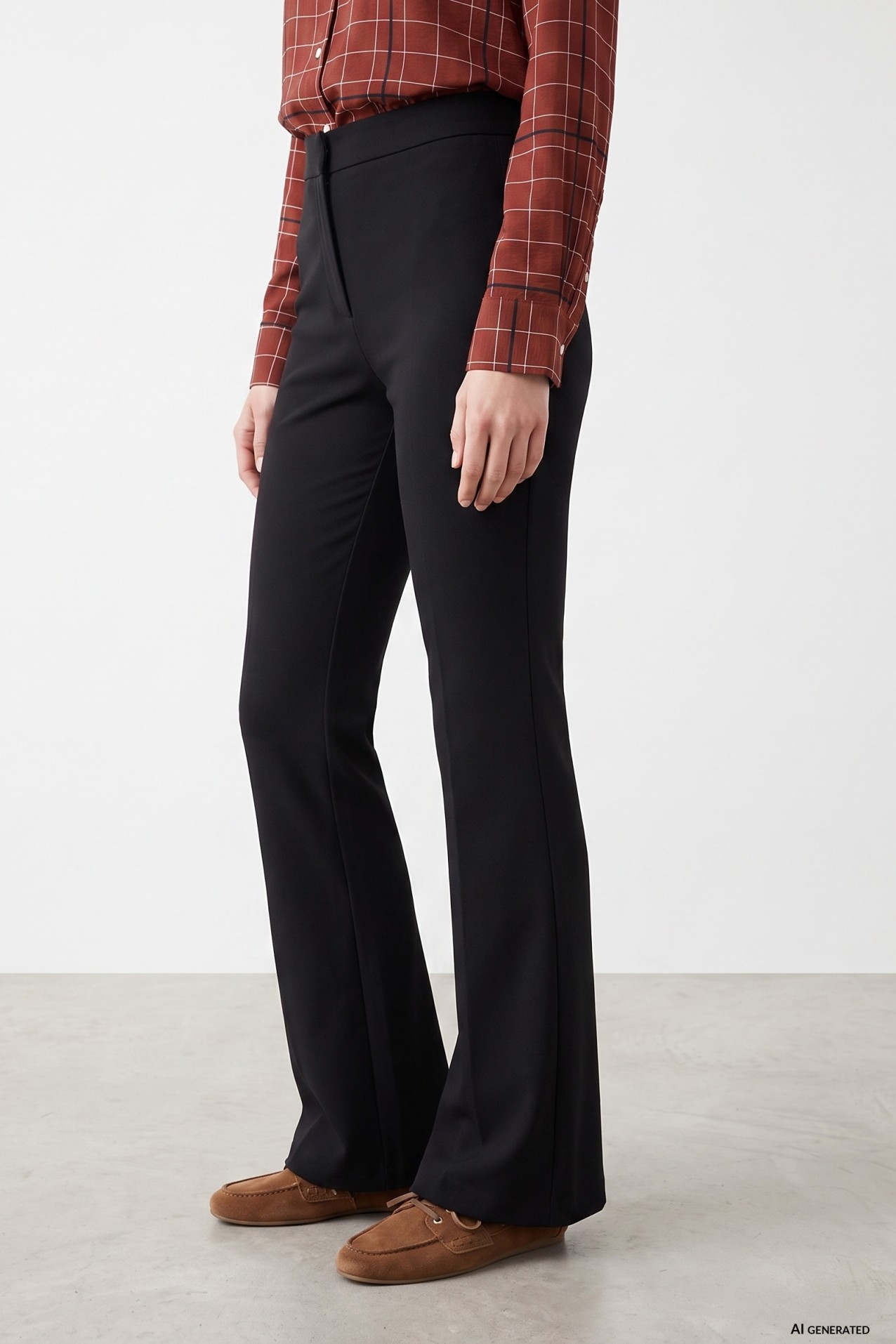 Black Flare Trousers