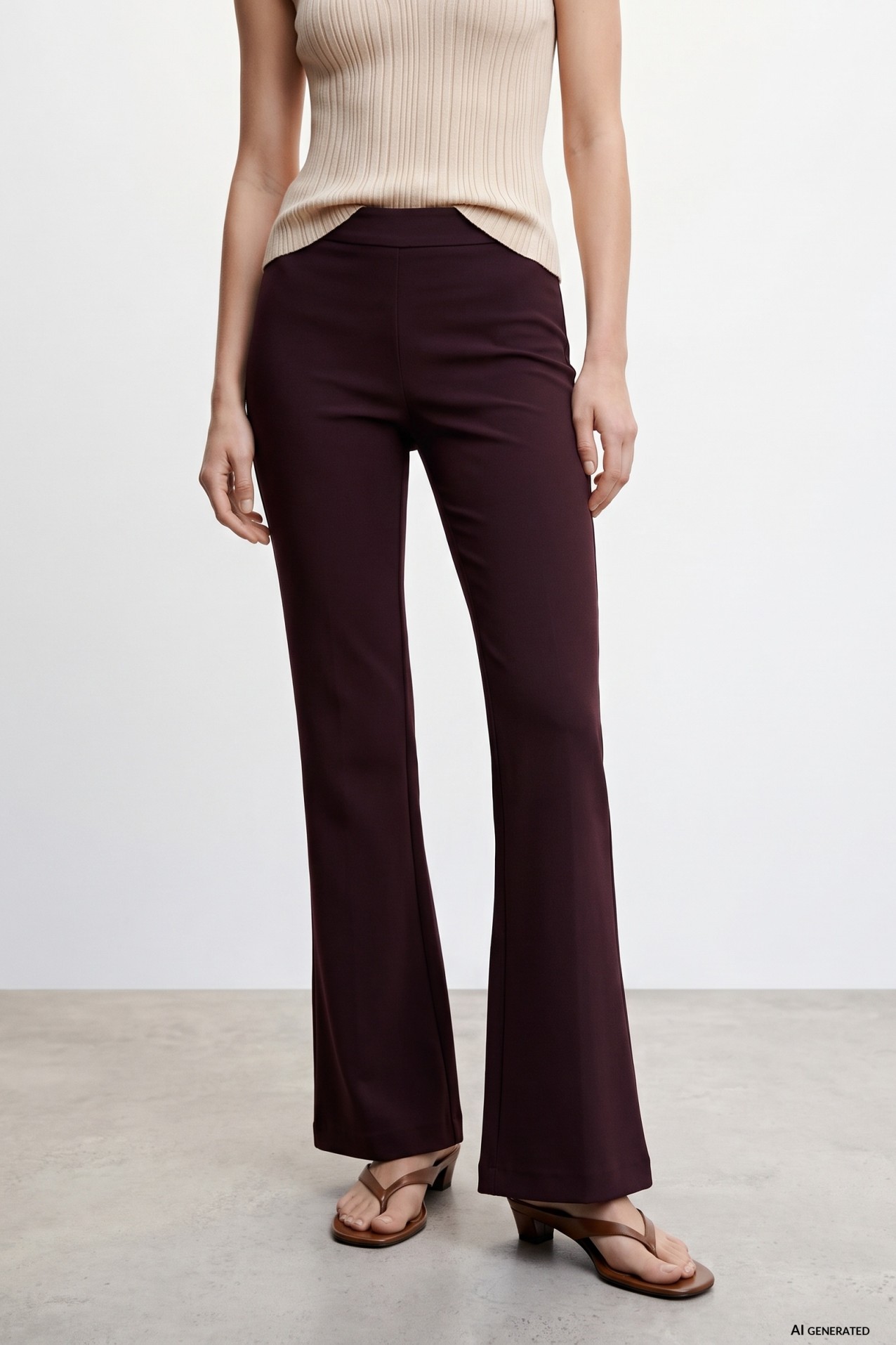 Dark Flare Trousers