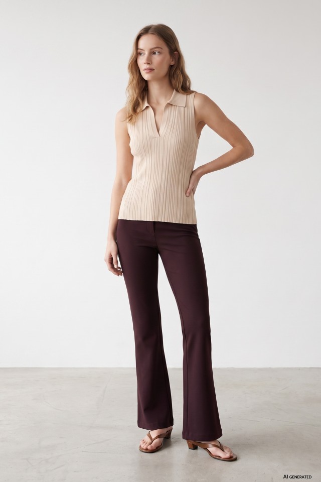 Dark Flare Trousers