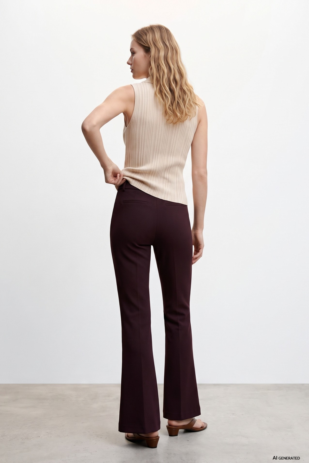 Dark Flare Trousers