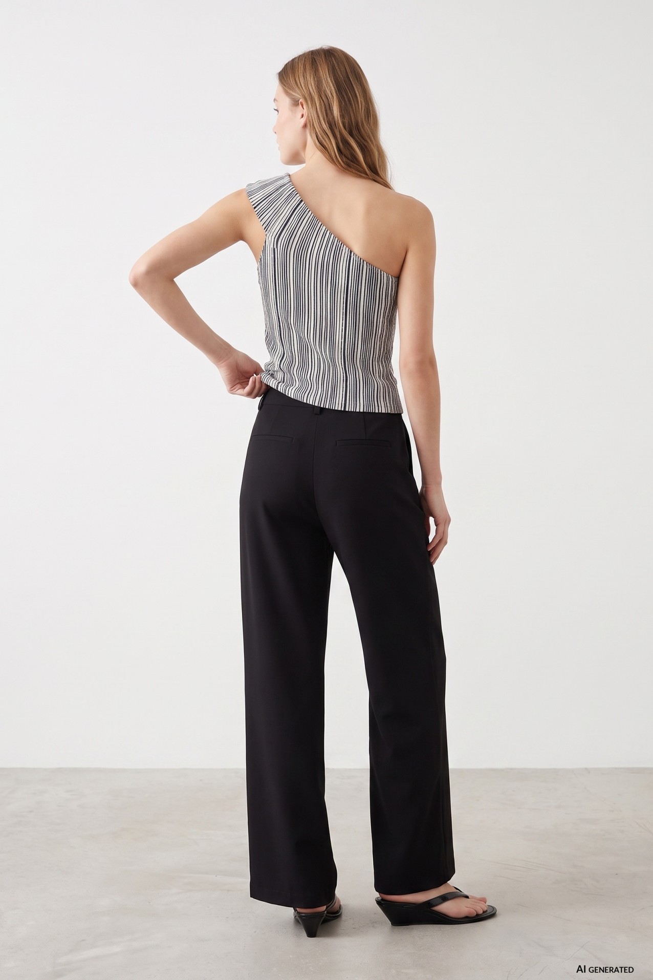 Black Wide Leg Trousers