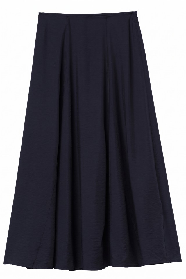 Flowy Dark Blue Midi Skirt Flowy Dark Blue Midi Skirt