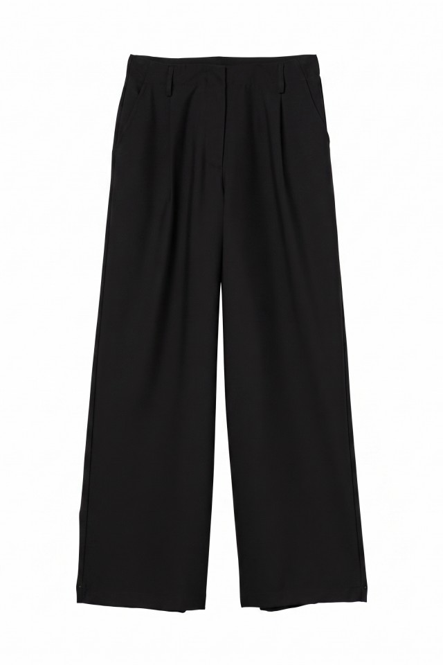 Black Wide Leg Trousers Black Wide Leg Trousers