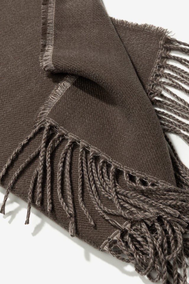 Brown Fringed Scarf Brown Fringed Scarf