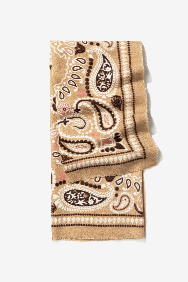 Len�o bege estampado