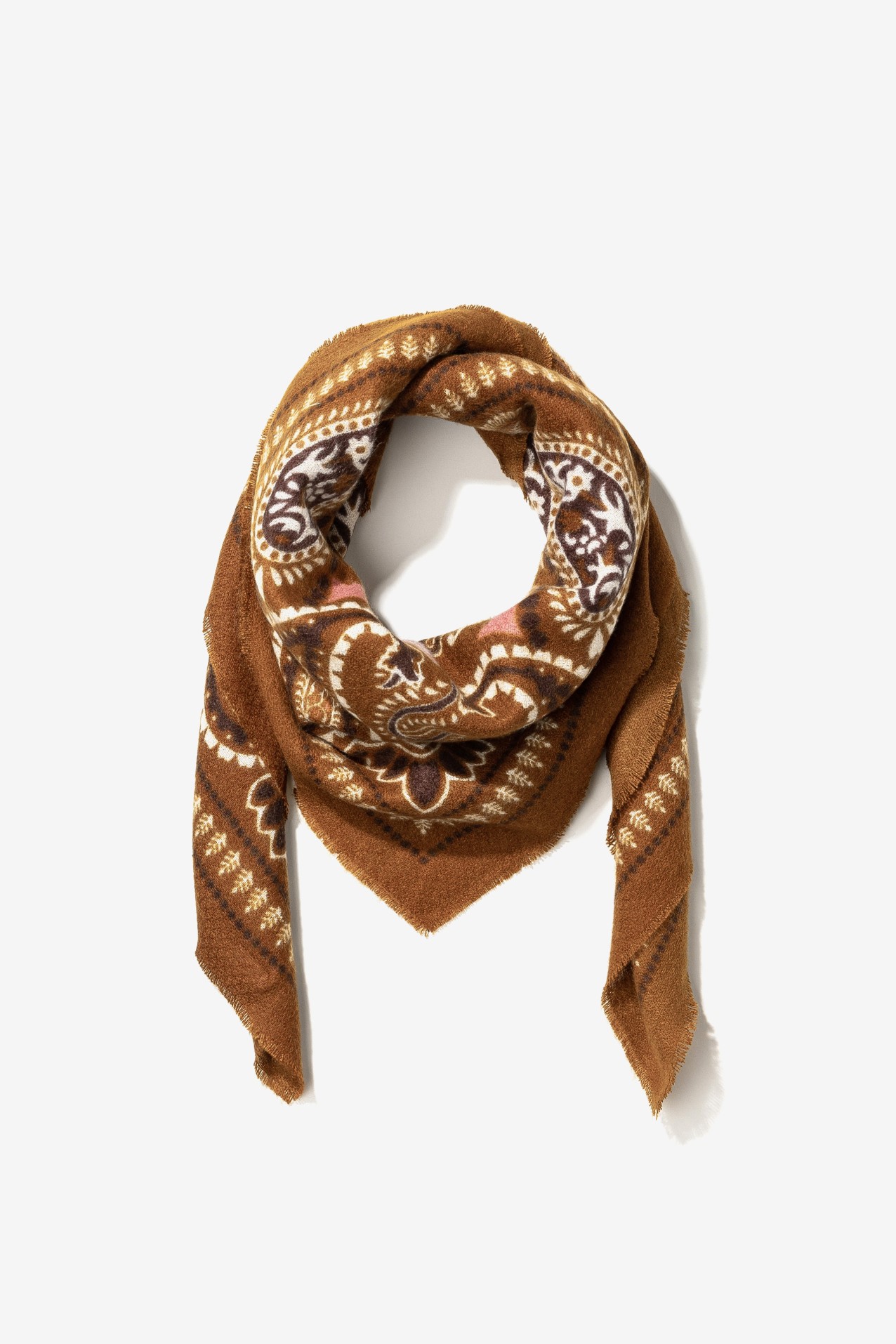 Len�o Castanho Paisley