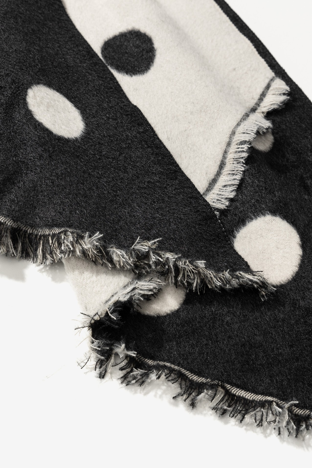 Black Polka Dot Scarf