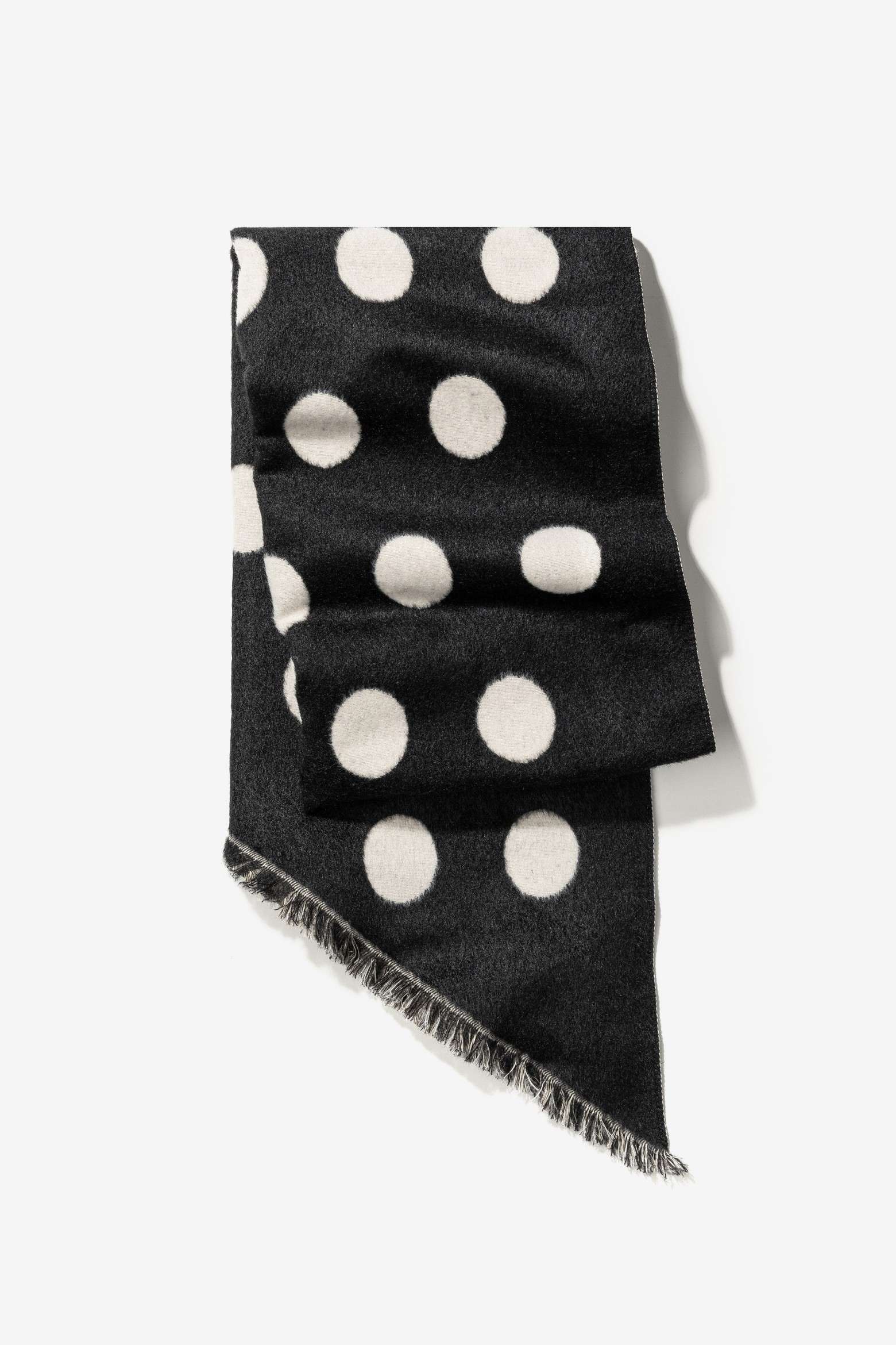 Black Polka Dot Scarf