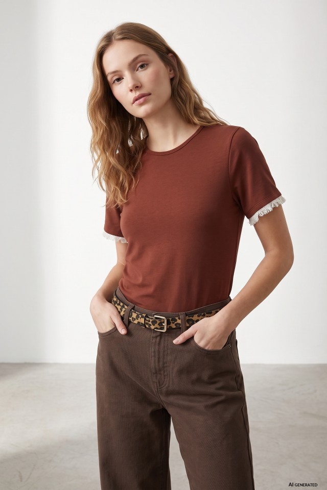 Slim Red Short Sleeve T-shirt
