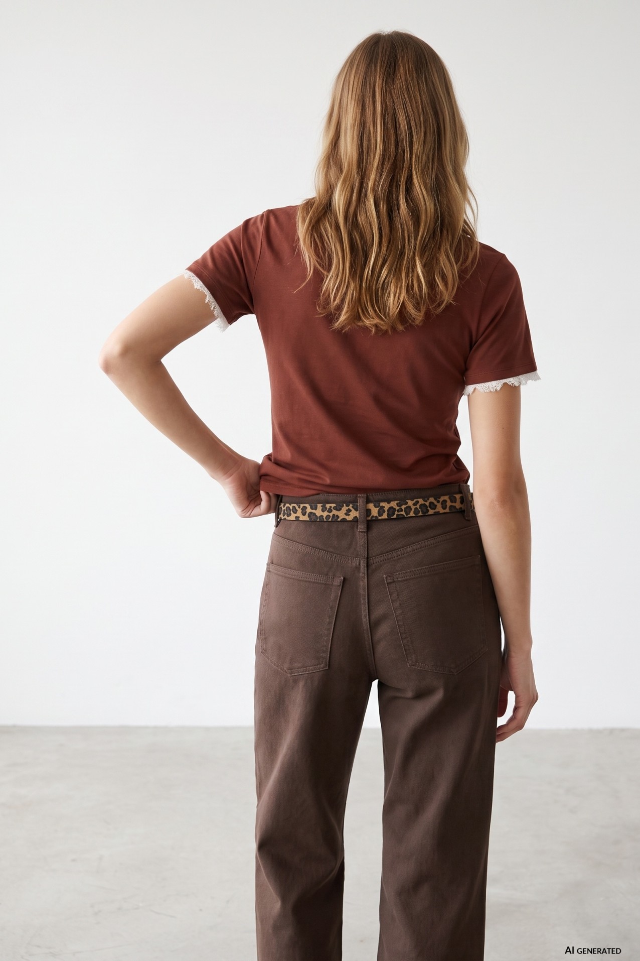 Camiseta slim rojo oscuro