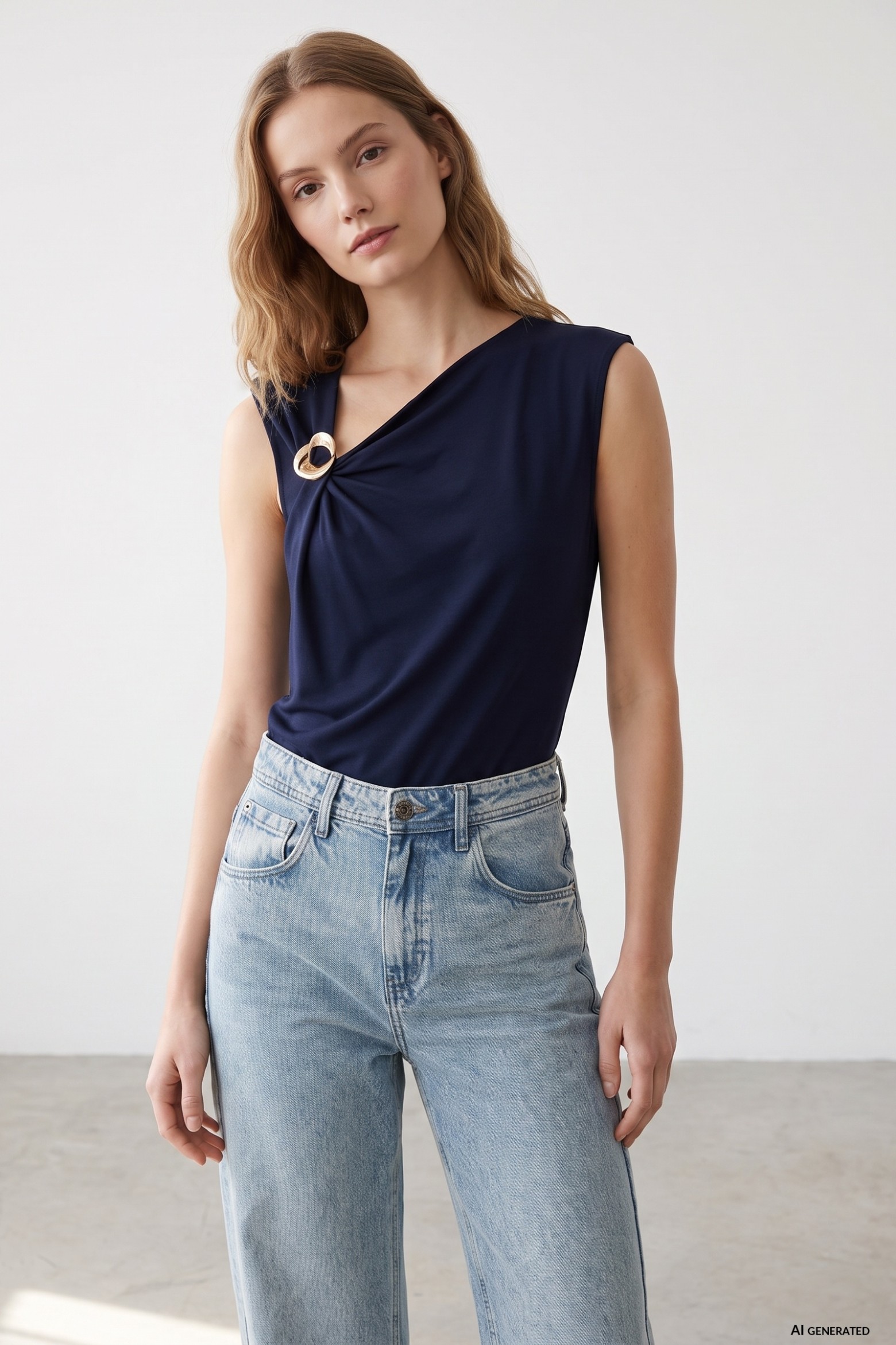 Blue Slim Fit T-shirt