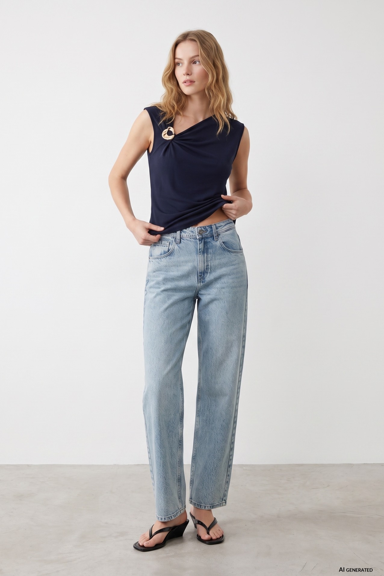 Blue Slim Fit T-shirt