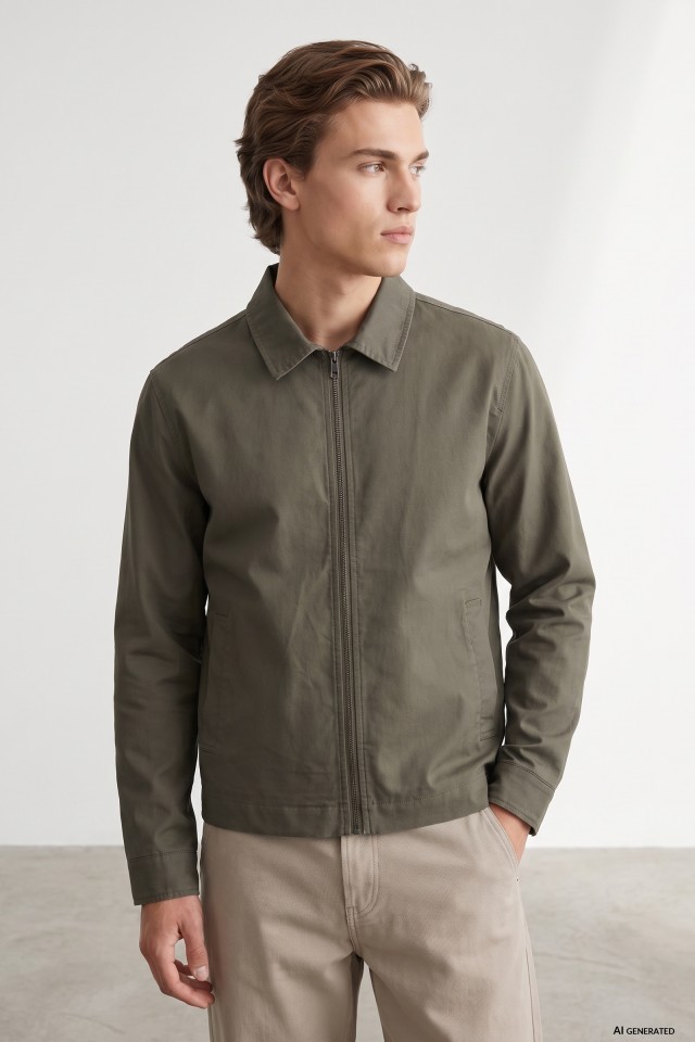 Green Short Casual Jacket