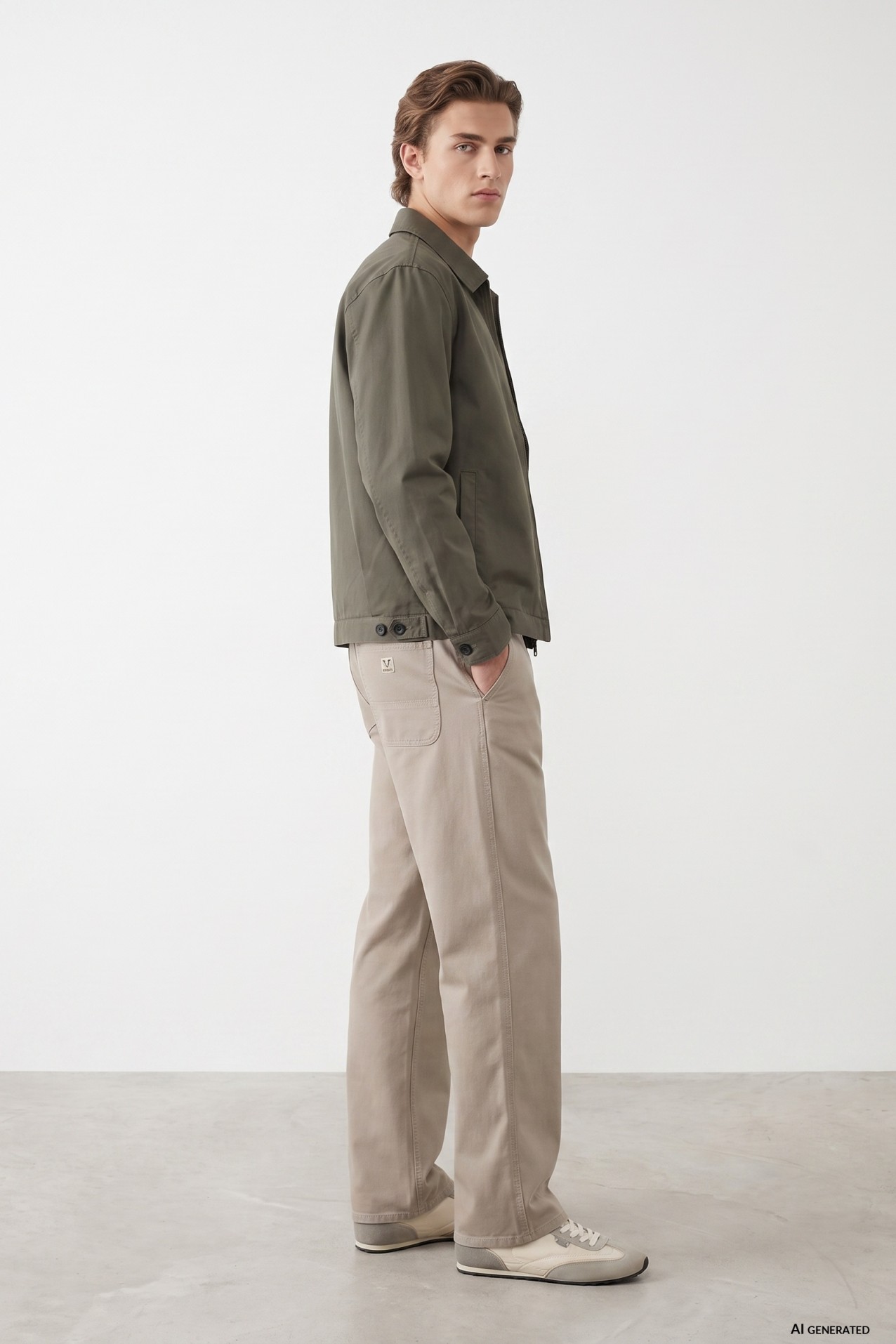Green Short Casual Jacket