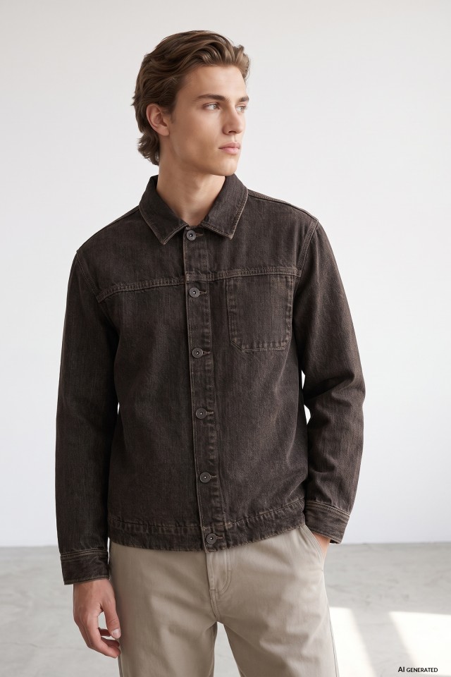 Relaxed Black Shirt Jacket Relaxed Black Shirt Jacket