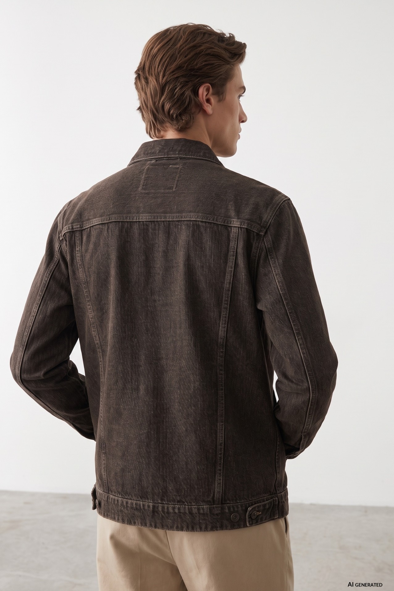 Relaxed Black Shirt Jacket
