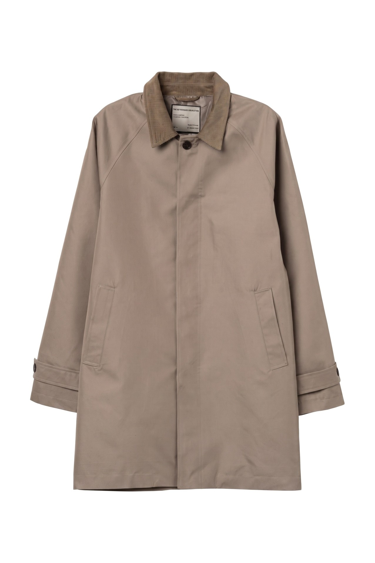 Beige Regular Long Coat