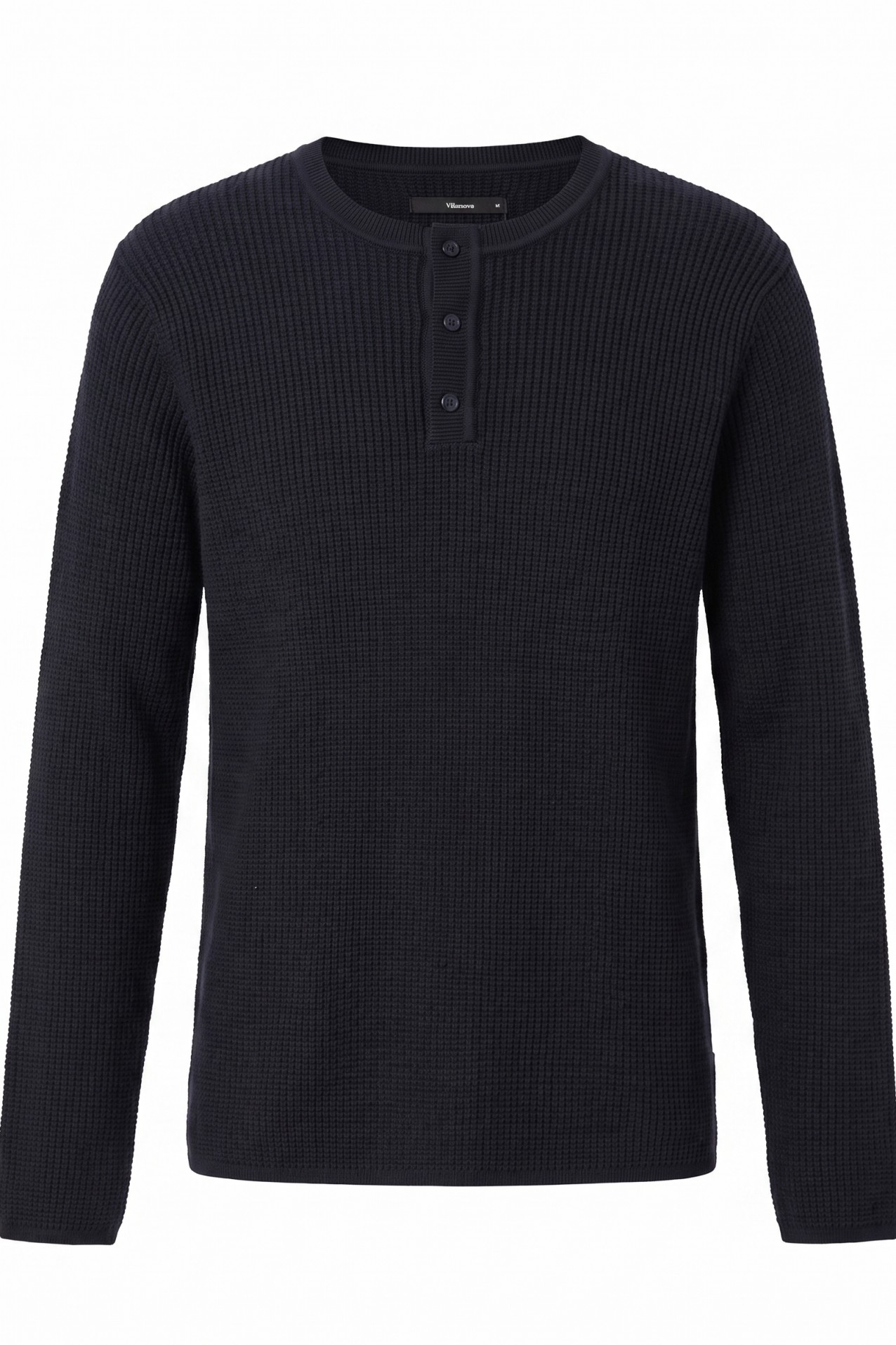 Navy Long Sleeve Knit Sweater