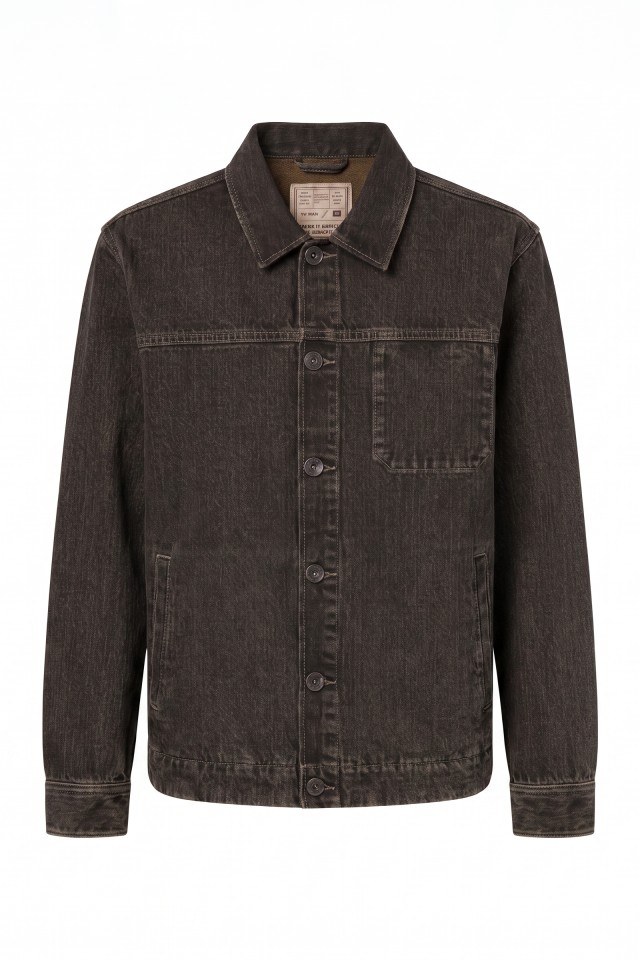 Relaxed Black Shirt Jacket Relaxed Black Shirt Jacket