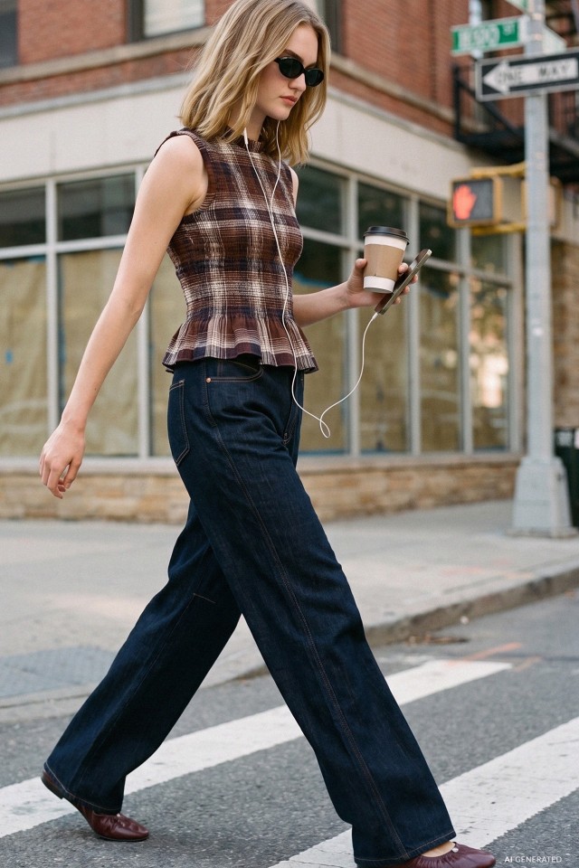 Wide Leg Dark Jeans Wide Leg Dark Jeans