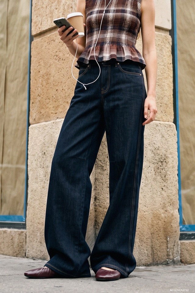 Wide Leg Dark Jeans Wide Leg Dark Jeans