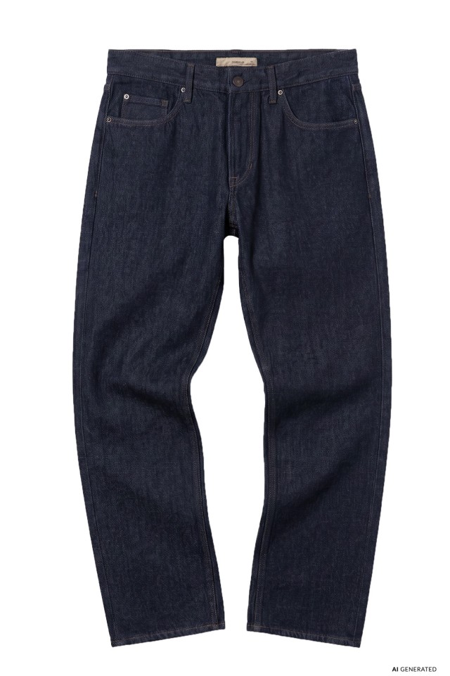Straight Fit Dark Jeans