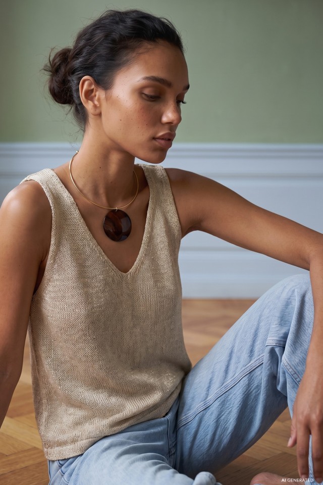 Golden Choker With Dark Pendant Golden Choker With Dark Pendant
